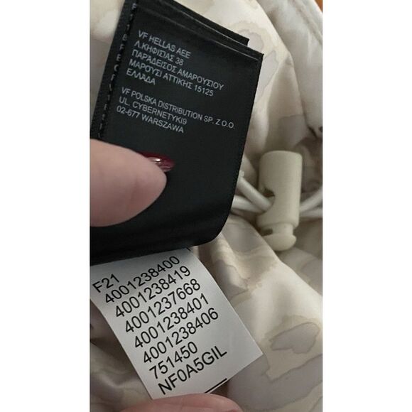 Womens The North Face Nuptse Belt Mid 700-Down Insulated Hooded Jacket White S - Picture 6 of 8